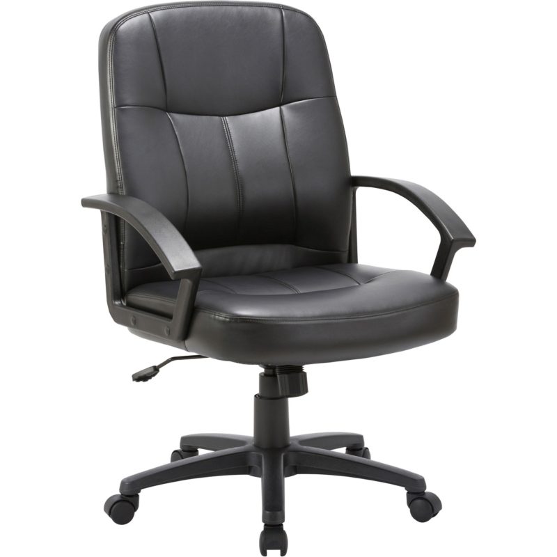 Lorell Chadwick Managerial Leather Mid-Back Chair (LLR60121) main image
