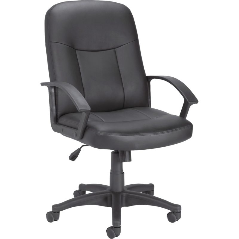 Lorell Leather Managerial Mid-back Chair (LLR84869) main image