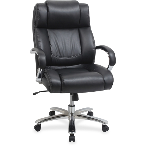 Lorell Big and Tall Leather Chair with UltraCoil Comfort (LLR99845)-image