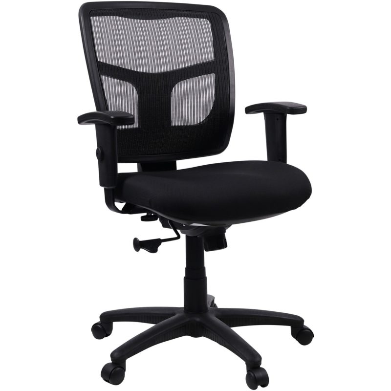 Lorell Managerial Mesh Mid-back Chair (LLR86209)-image