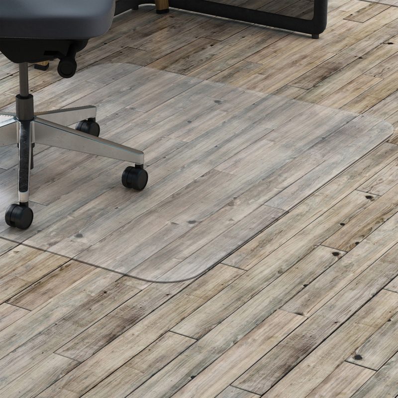 Lorell Hard Floor Rectangler Polycarbonate Chairmat (LLR69706)-image