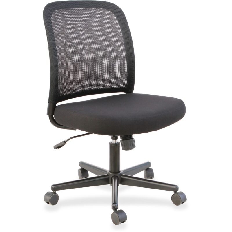 Lorell Mesh Back Armless Task Chair (LYSCH302MNBK / LLR83304)-image